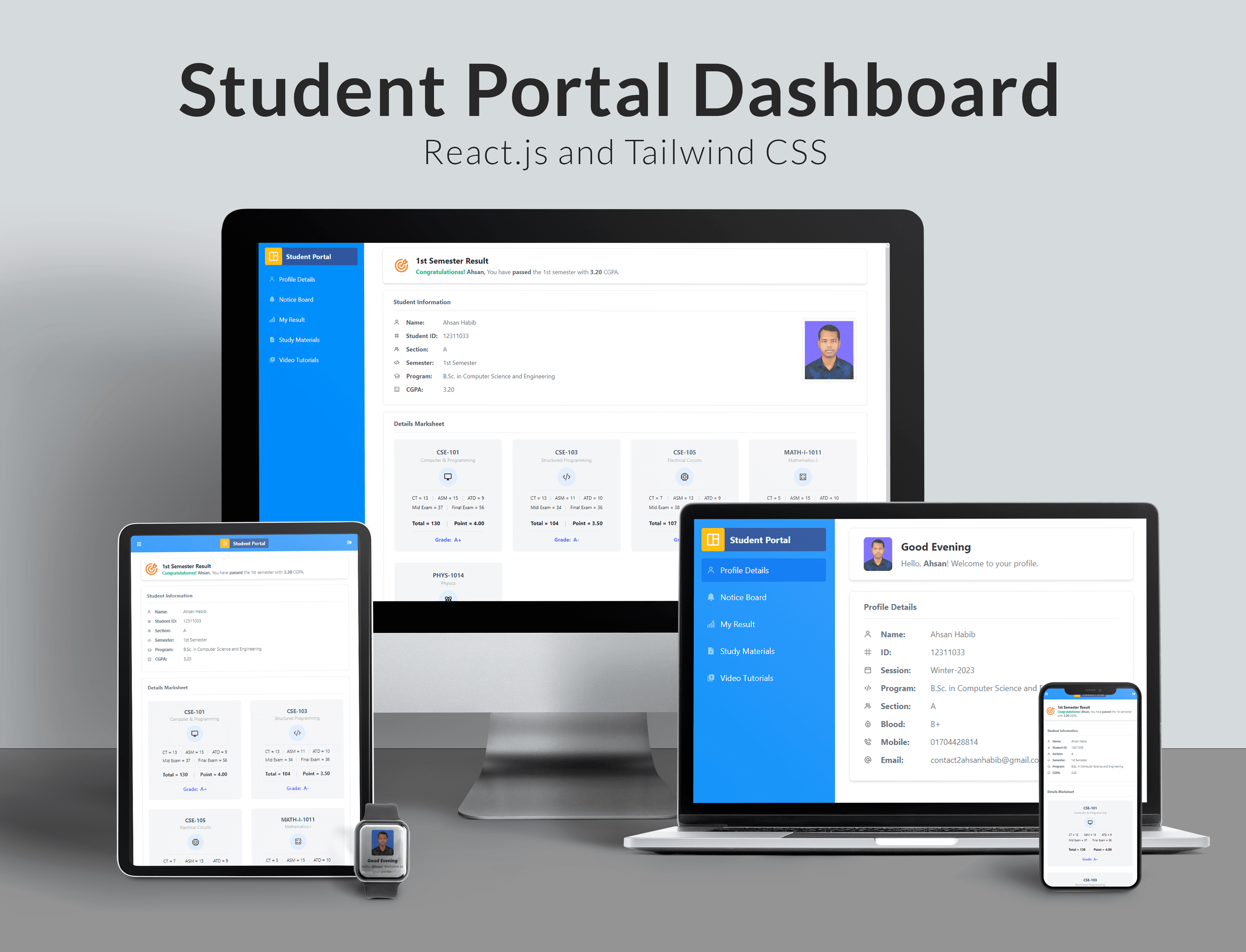 Student Portal Dashboard